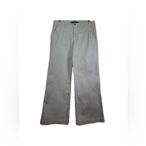 GAP Women's Wide Leg Ankle Jeans Size 4 Gap Stretch Blue & White Stripes